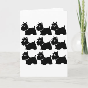 CARTÃO DE FESTIVIDADES TERRIER ESCOCÊS