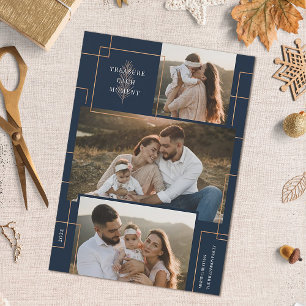 Cartão De Festividades Tesouro Geométrico A Cada Momento Natal 3 Foto