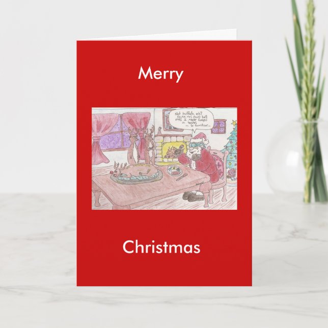 Cartão De Festividades Teste do sabor cego (Frente)