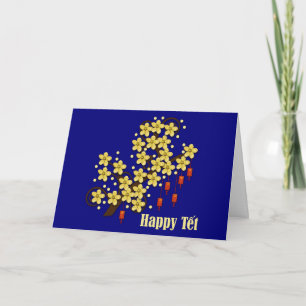 Cartão De Festividades Tet Hoa Mai Greeting Card
