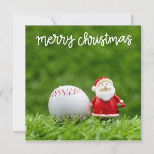 Cartão De Festividades Teto de Natal de Baseball