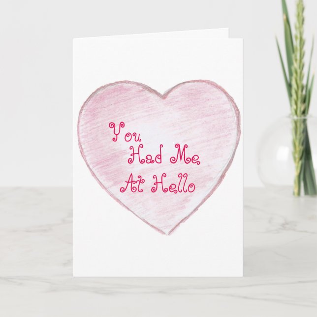 Cartão De Festividades Teve-me do Hello Paper Heart (Frente)