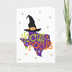 Cartão De Festividades Texas Hocus Pocus Halloween