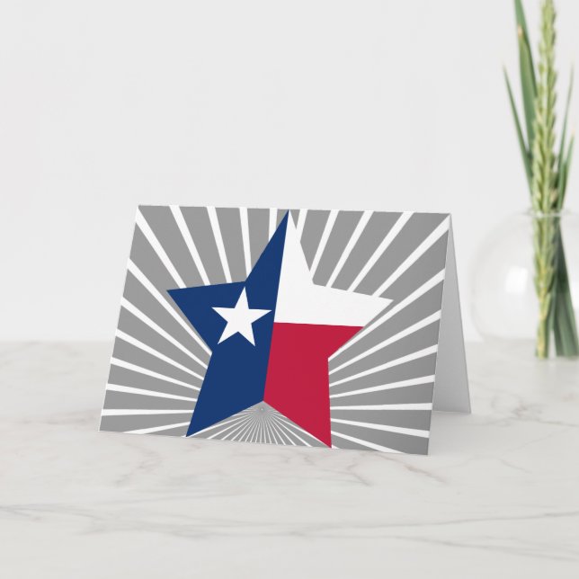 Cartão De Festividades Texas Star (Frente)