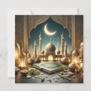Cartão De Festividades Texto de Saudações Personalizáveis Eid Mubarak