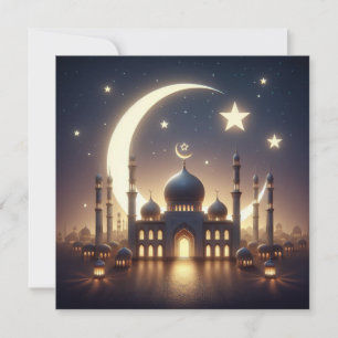 Cartão De Festividades Texto de Saudações Personalizáveis Eid Mubarak