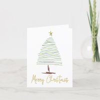 Texto Dourado da Árvore de Natal Simplista