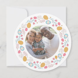 Cartão De Festividades Texto e Foto Personalizadas por páscoa