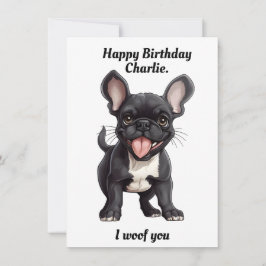 Cartão De Festividades Texto personalizado, aniversário do freninho franc