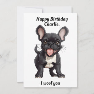 Cartão De Festividades Texto personalizado, aniversário do freninho franc