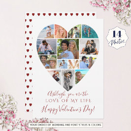 Cartão De Festividades Texto Personalizado do Dia de os namorados de Cola