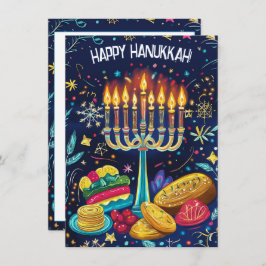 Cartão De Festividades Texto personalizado Festival de Luzes Delícia.