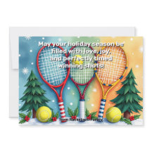 🎾🎄Texto personalizado, Smash Festivo de Três Mã