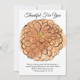 Cartão De Festividades Thankful Greeting Card