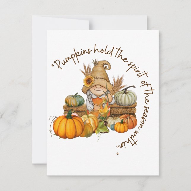 Cartão De Festividades thanksgiving (Frente)