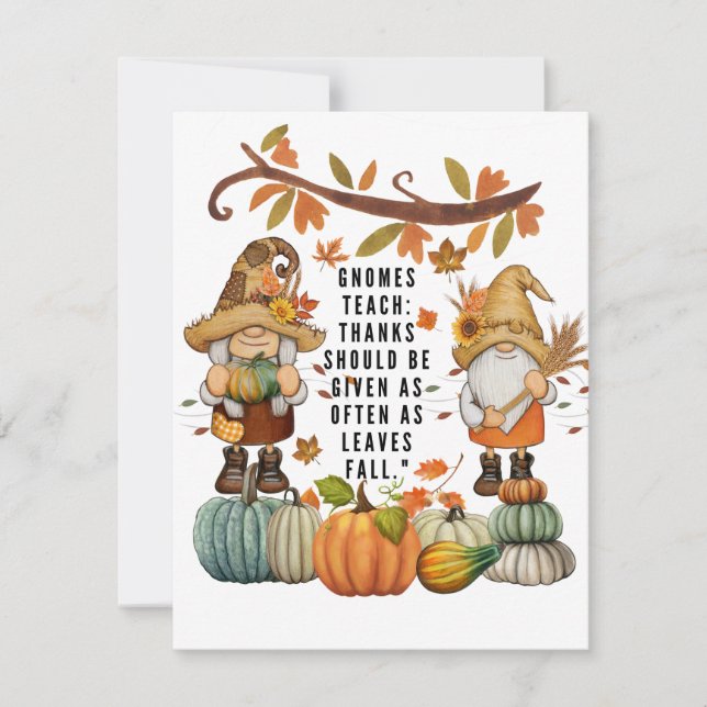 Cartão De Festividades thanksgiving (Frente)