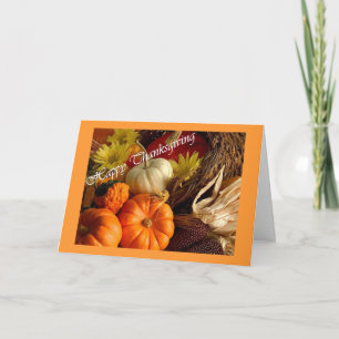 Cartão De Festividades Thanksgiving Card