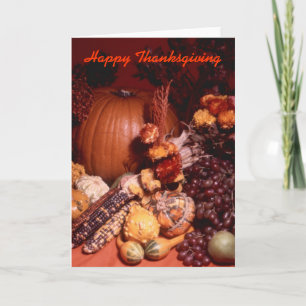 Cartão De Festividades Thanksgiving Greeting Card