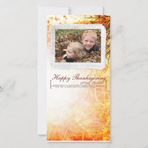 Cartão De Festividades thanksgiving Photcard