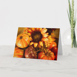 Cartão De Festividades Thanksgiving wishes