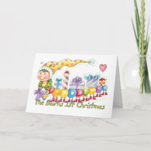Cartão De Festividades The Bairns 1st Christmas - Cute Bairns Baby Card