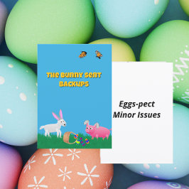 Cartão De Festividades The Bunny Sent Backups