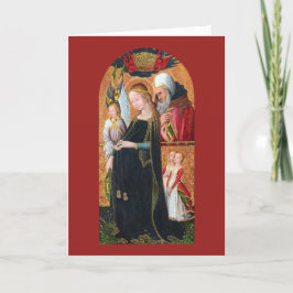 Cartão De Festividades The Expectant Madonna with St. Joseph (Plain)