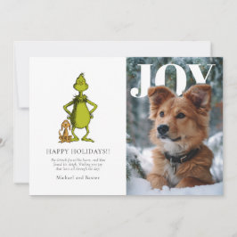 Cartão De Festividades The Grinch & Max Personalized Photo Holiday Card