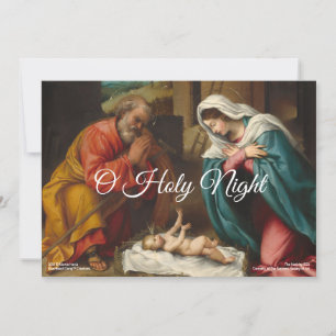 Cartão De Festividades The Nativity 1523c   Blue Beach Song™ Holiday Card