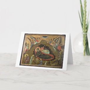 Cartão De Festividades The Nativity, (oil on panel)