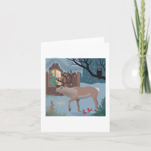 Cartão De Festividades The Reindeer Note Card