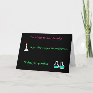 Cartão De Festividades 'The Science of Love:Chemistry' Card (from female)