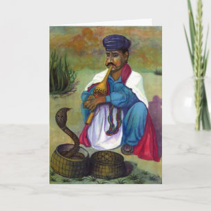 Cartão De Festividades The Snake Charmer