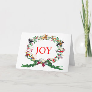 Cartão De Festividades The Twelve Dogs of Christmas Card