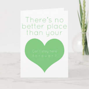 Cartão De Festividades There's no better place than your heart (Green)