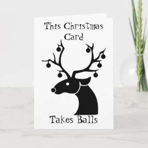 Cartão De Festividades This Christmas Card Takes Balls