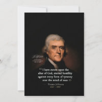 Thomas Jefferson por Rembrandt - Altar da Citação