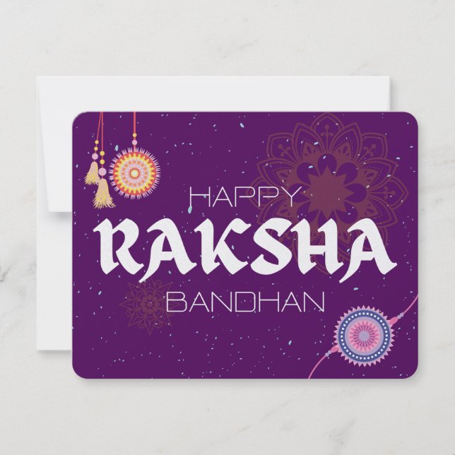 Cartão De Festividades Threads of Love – Raksha Bandhan Celebration (Frente)