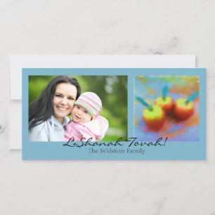 Cartão De Festividades Three Apples Photo Card