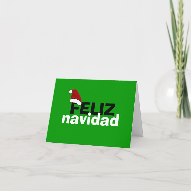 Cartão De Festividades Ti de Feliz Navidad Para (Frente)