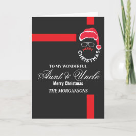 Cartão De Festividades Tia / Tio Feliz Natal