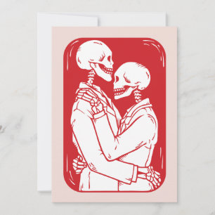 Cartão De Festividades Til Death Skeleton Feliz dia de os namorados