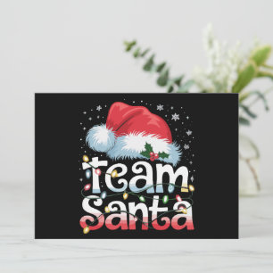 Cartão De Festividades Time da Papai Noel Família Natal Combinando Pijama