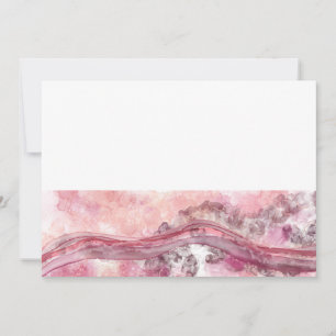 Cartão De Festividades Tinta rosa e vermelha