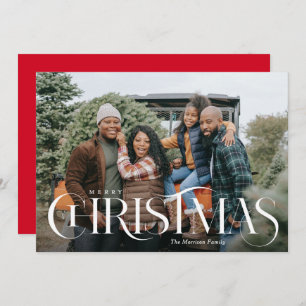 Cartão De Festividades Tipo de rico Feliz Foto de Natal