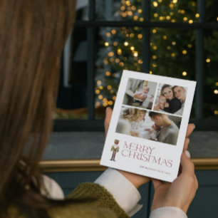 Cartão De Festividades Tipografia de Feliz Moderna do Nutcracker 3 Foto