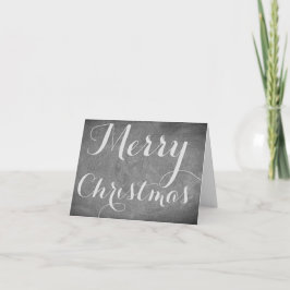 Cartão De Festividades Tipografia de Quadro de Natal Feliz Preto