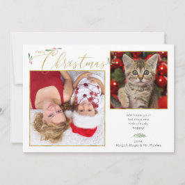 Cartão De Festividades Tipografia de Script Elegante Simples - Foto 2