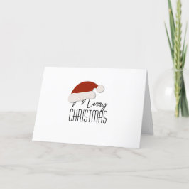 Cartão De Festividades Tipografia Minimalista Moderna Feliz Natal