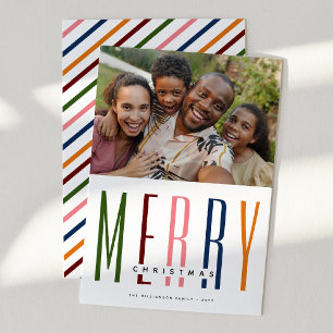 Cartão De Festividades Tipografia Moderna 'FELIZ' Natal Foto